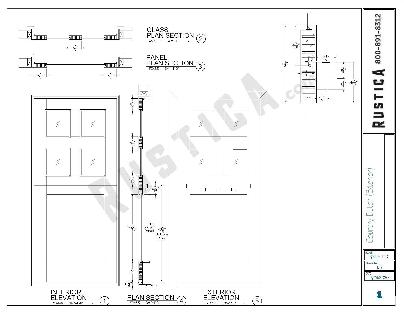 Country Dutch Door Rustica